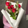 5 красных роз фото 2