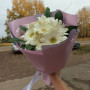 7 белых гербер фото 3